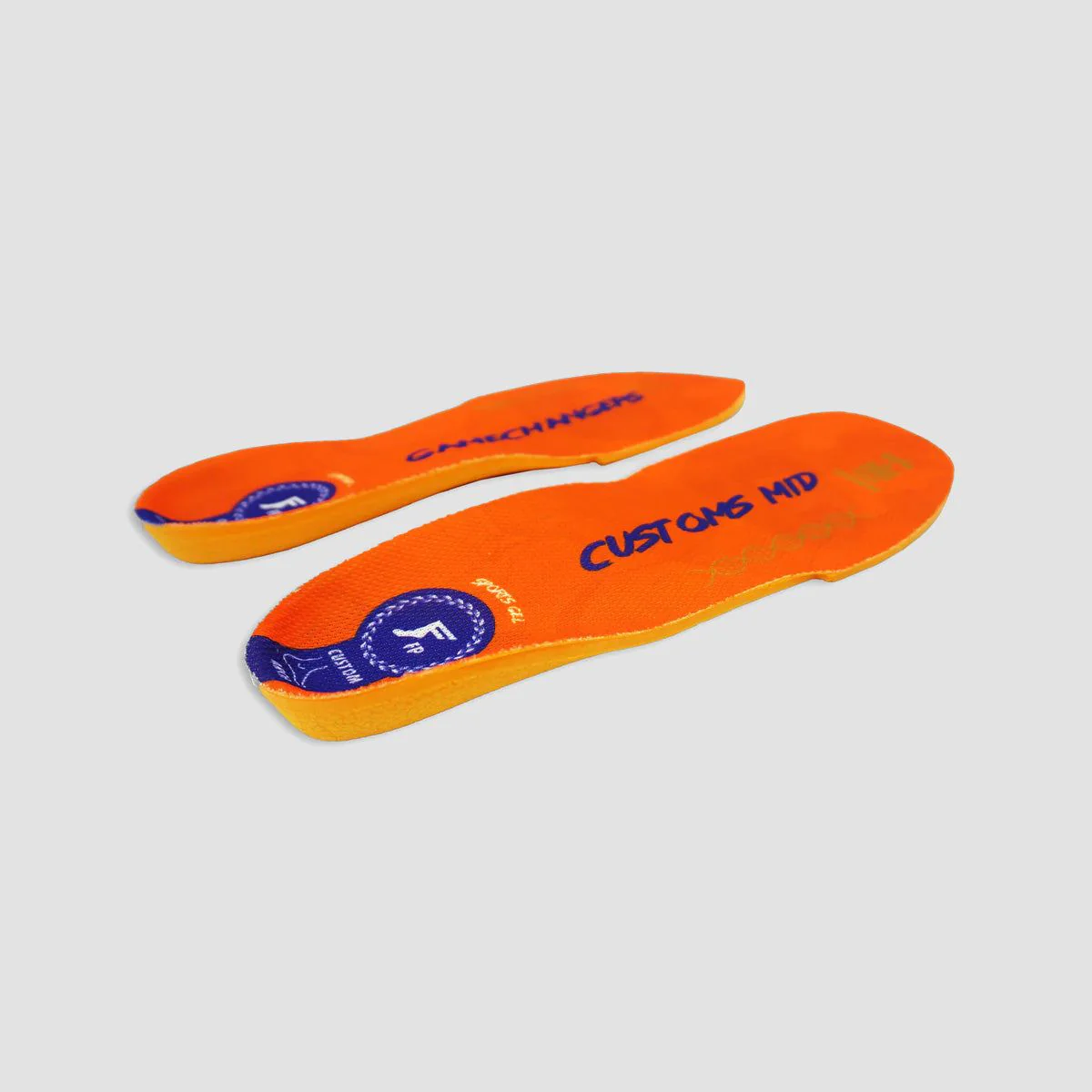 Footprint Gamechanger Elite Custom Orthotic Sport Gel Mid Insoles Orange - Image 2