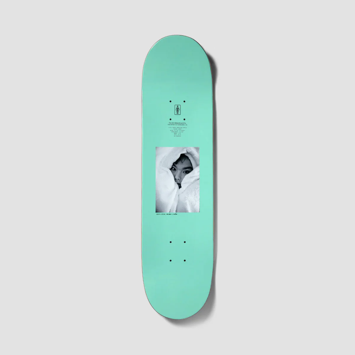 Girl Spike Photo Bjork Skateboard Deck - 8" - Image 2
