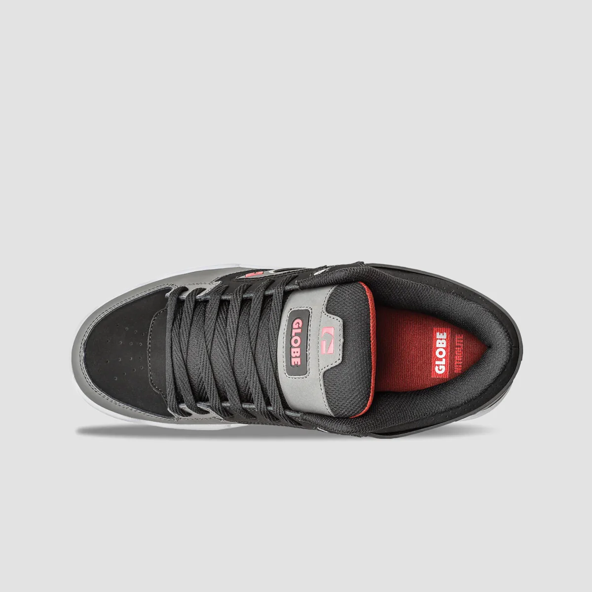 Globe Agent Shoes - Black/Charcoal/Red - Image 2