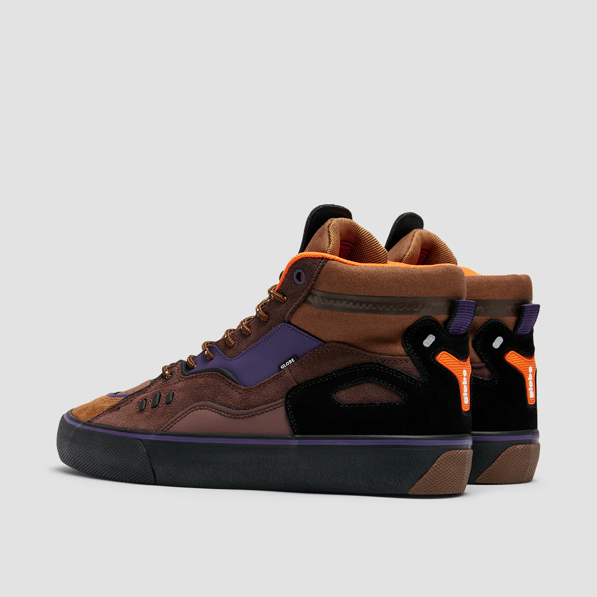 Globe Dimension High Top Shoes - Brown/Maalouf - Image 3