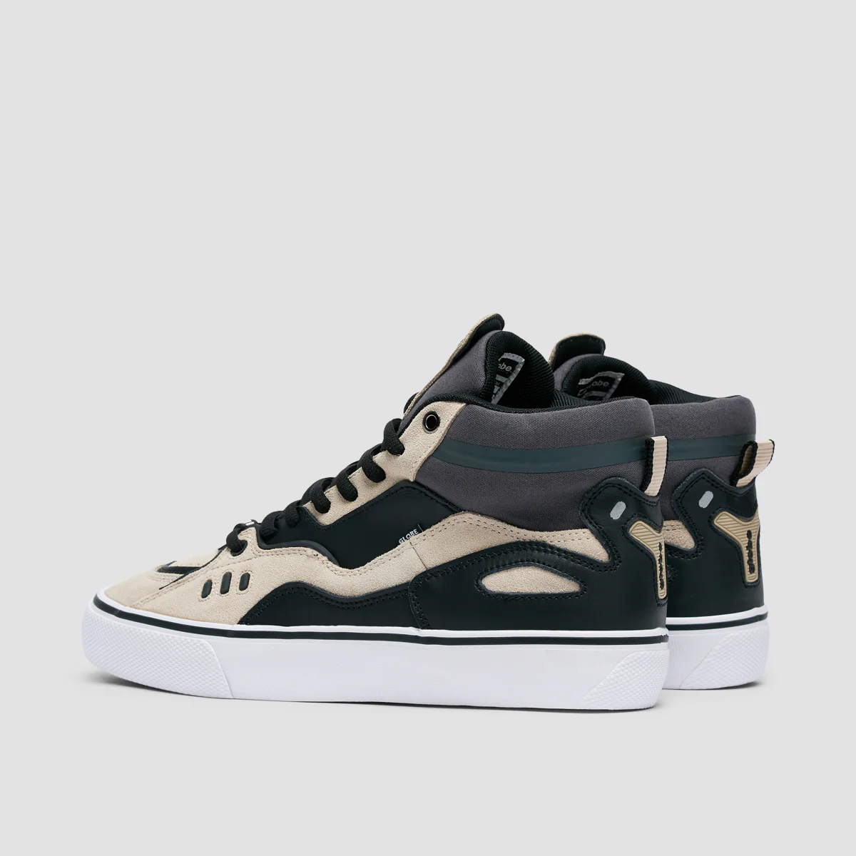 Globe Dimension High Top Shoes - Khaki/Black - Image 3
