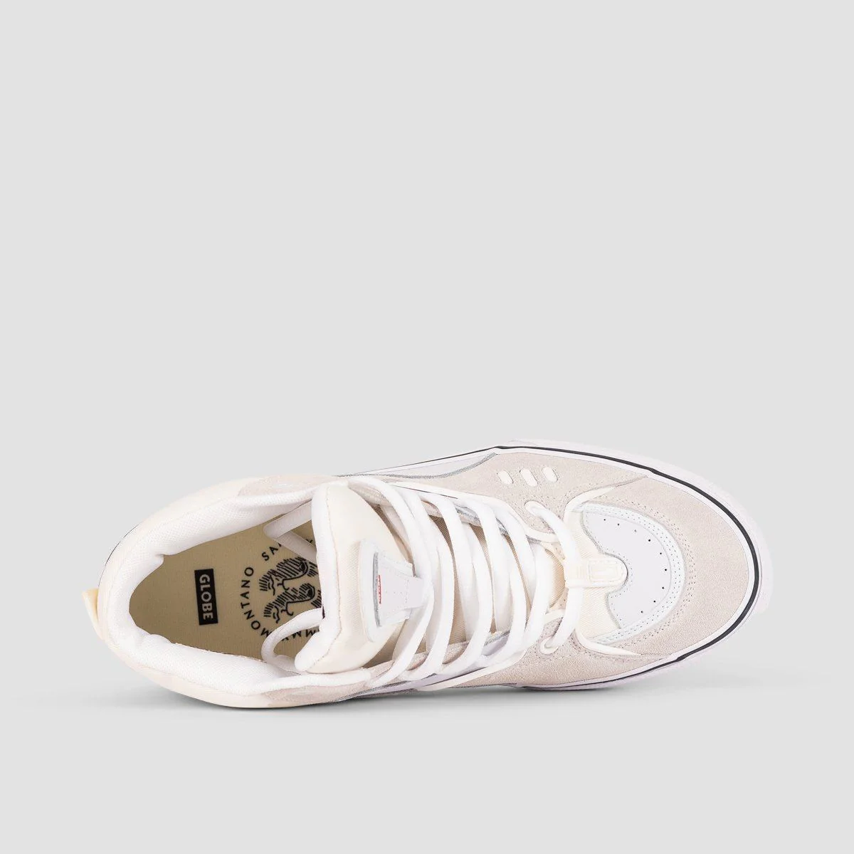 Globe Dimension High Top Shoes - White/Montano - Image 4