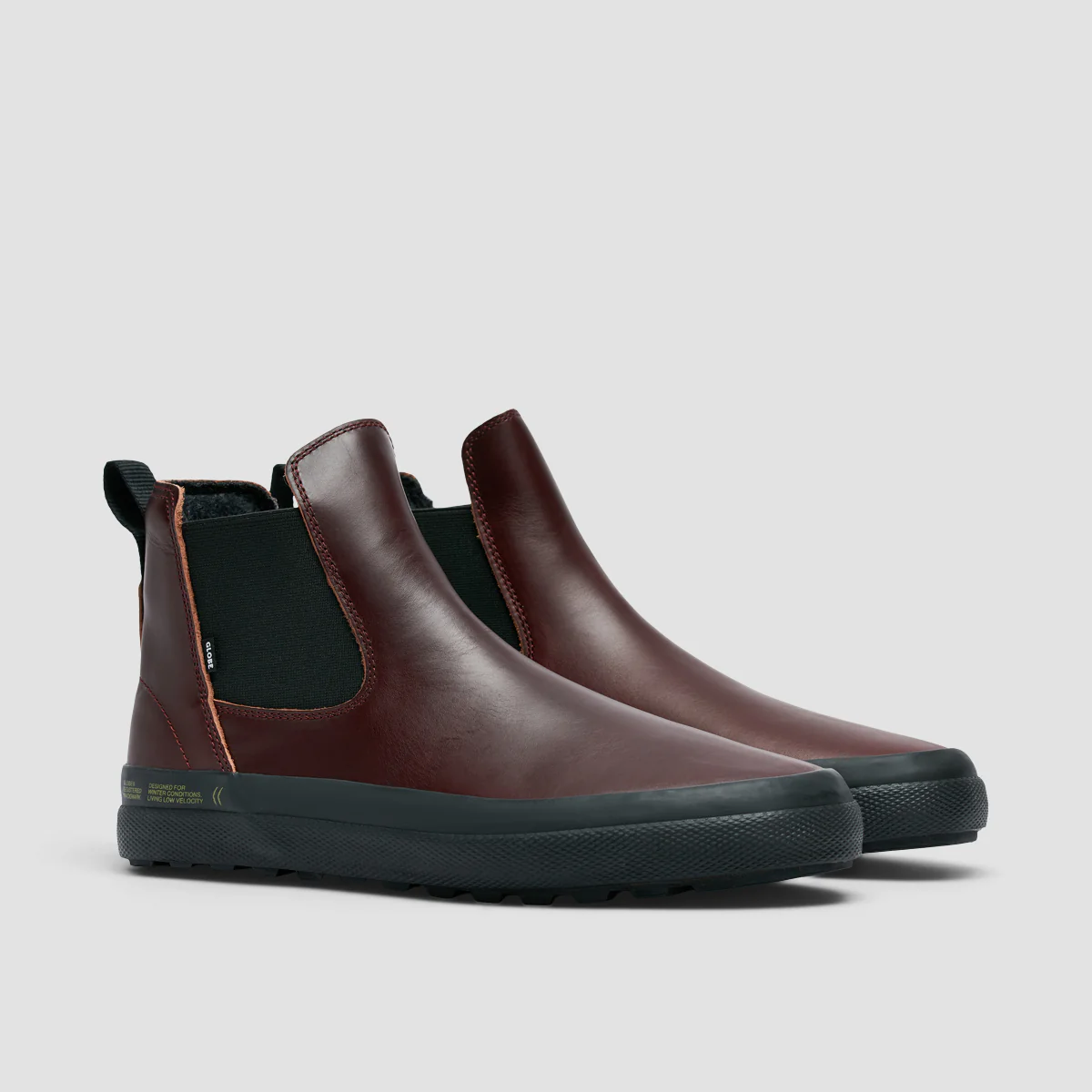 Globe Dover II Winter High Top Shoes - Oxblood/Black - Image 2