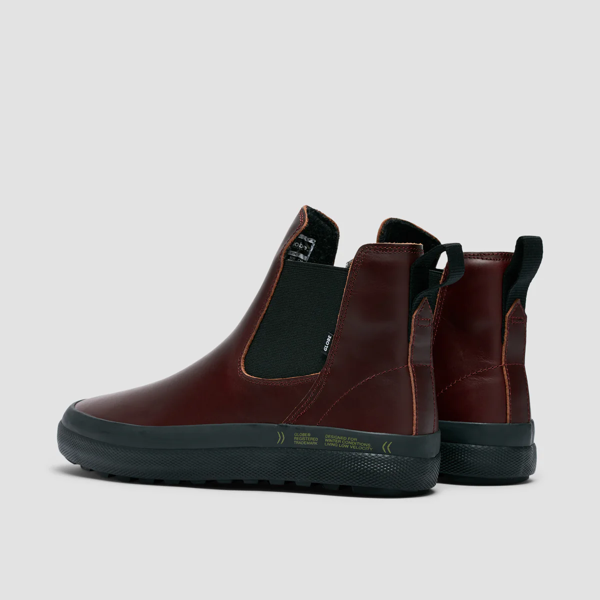 Globe Dover II Winter High Top Shoes - Oxblood/Black - Image 3