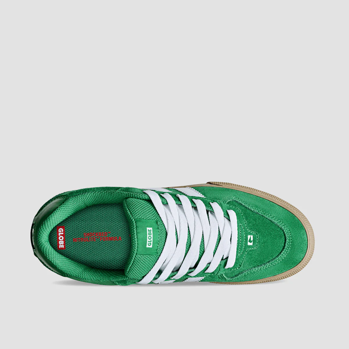 Globe Encore-2 Shoes - Green/White/Gum - Image 2