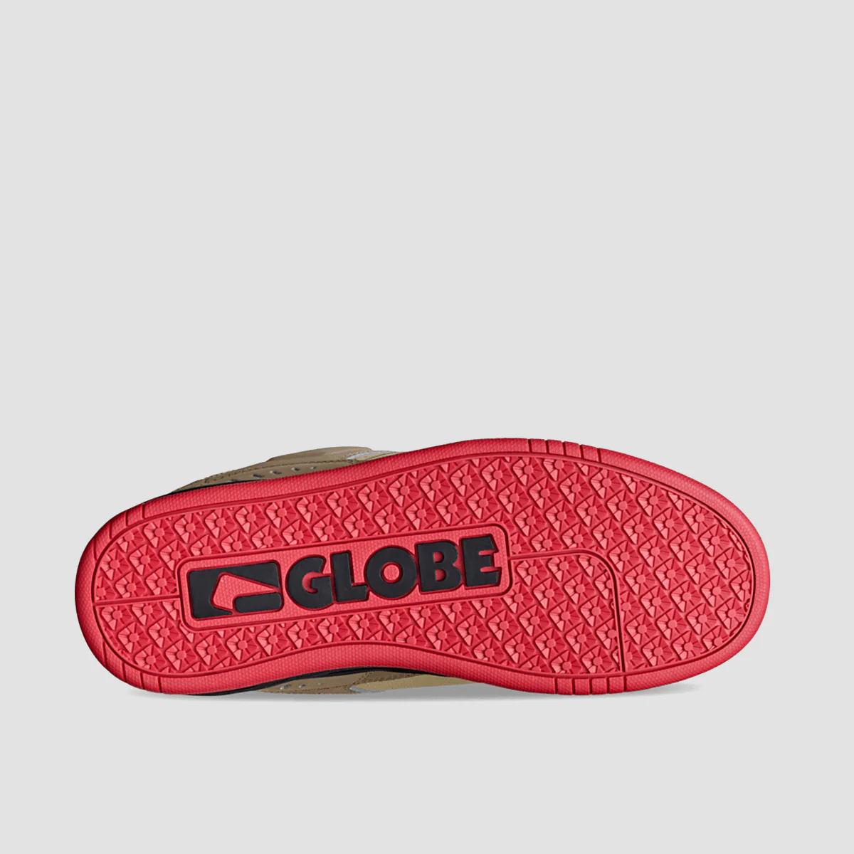 Globe Fusion Shoes - Khaki/Red - Image 3