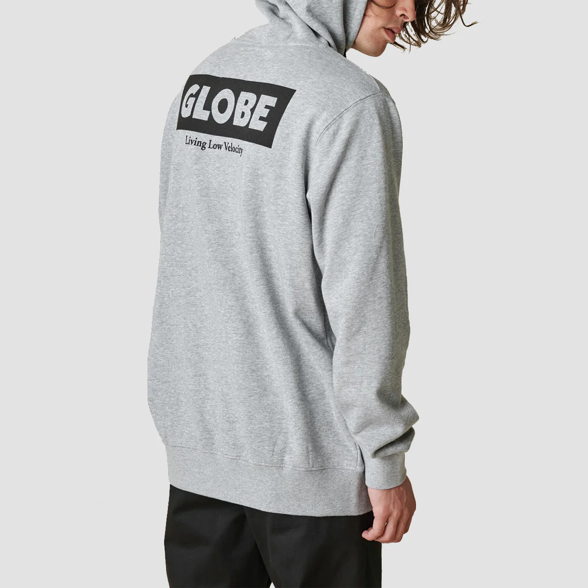 Globe Living Low Velocity Pullover Hoodie Grey Marle - Image 2
