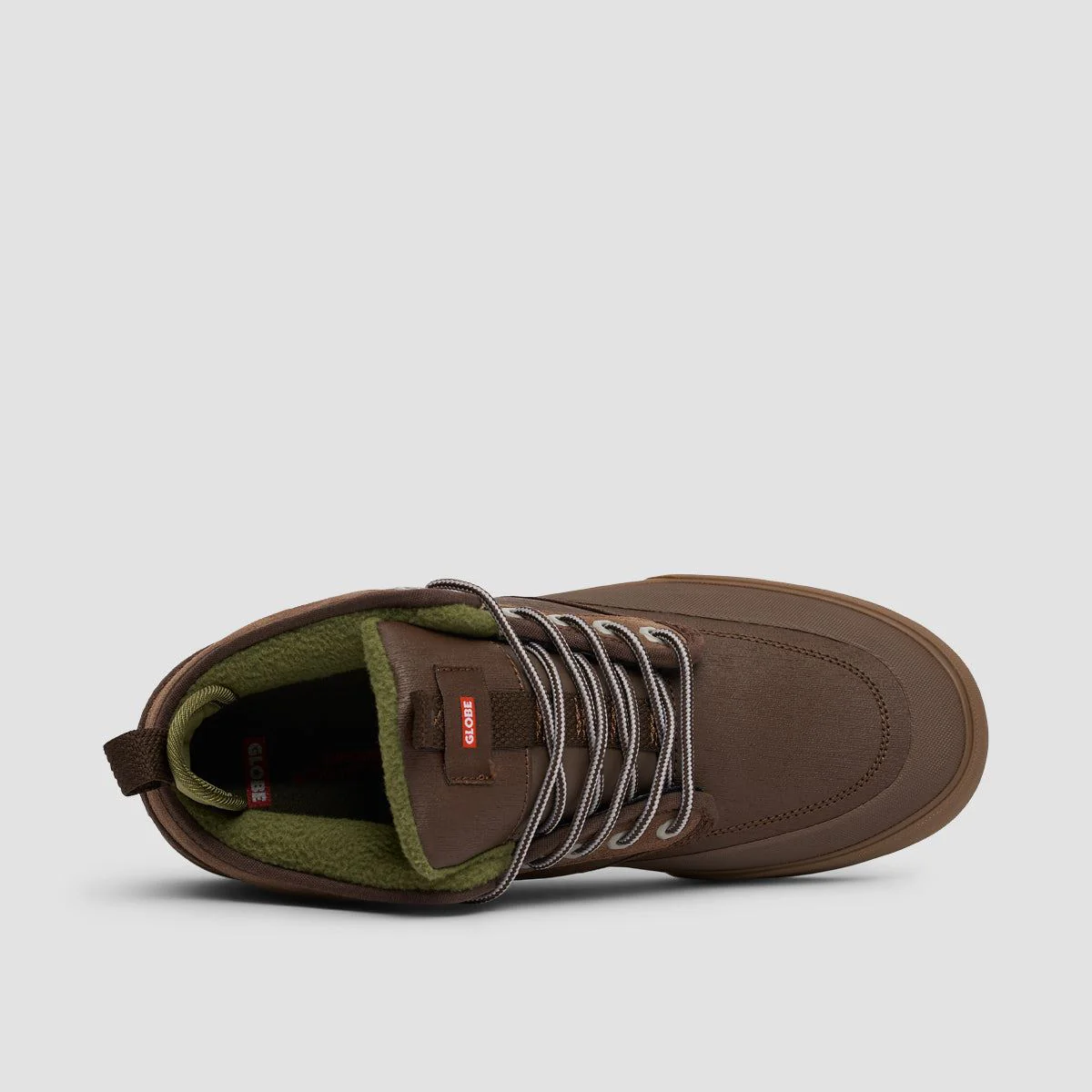 Globe Motley Mid Top Shoes - Chestnut/Olive/Summit - Image 4