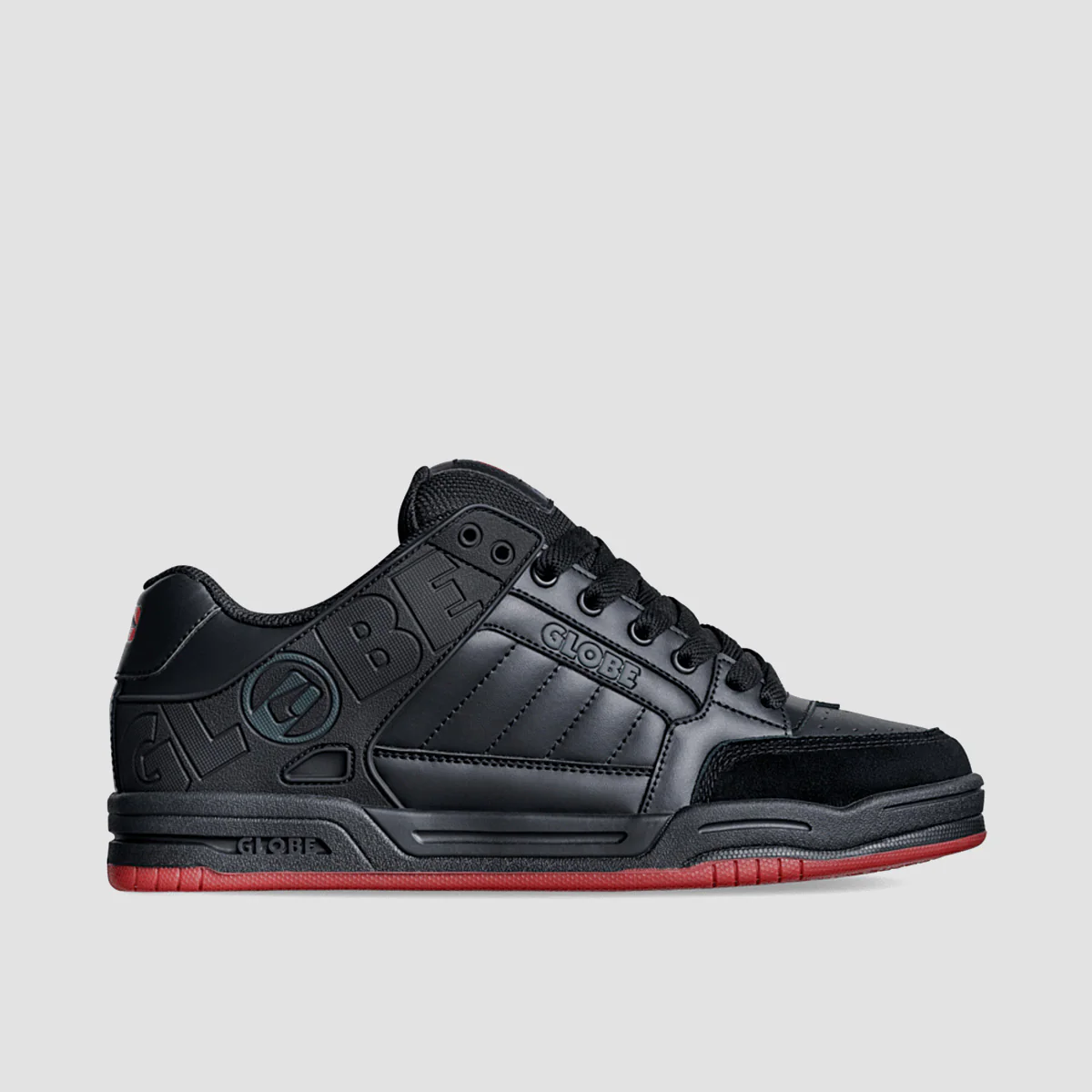 Globe Tilt Shoes - Black/Red/Charcoal