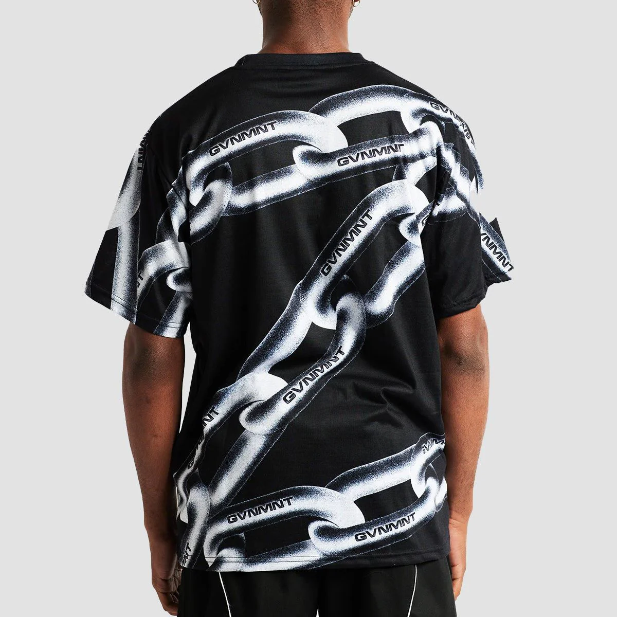 GVNMNT Chained T-Shirt Black - Image 3