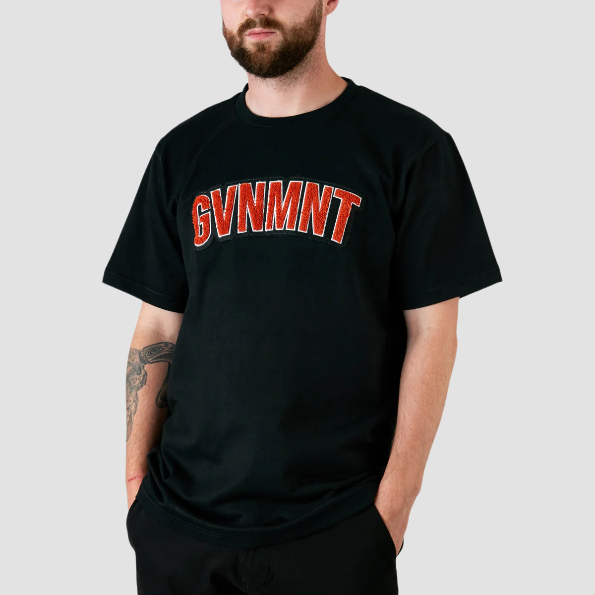 GVNMNT Curve Dat T-Shirt Black - Image 2