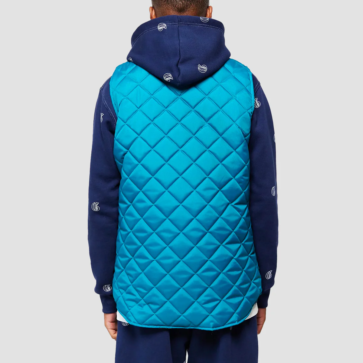 GVNMNT Padded Gilet Turqoise - Image 3