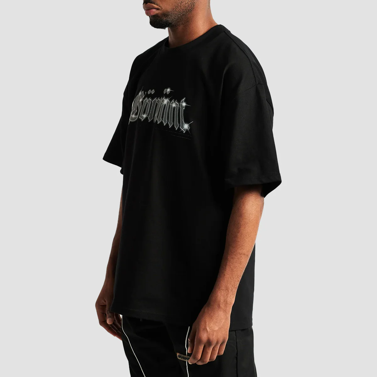 GVNMNT Sharp Chrome T-Shirt Black - Image 2