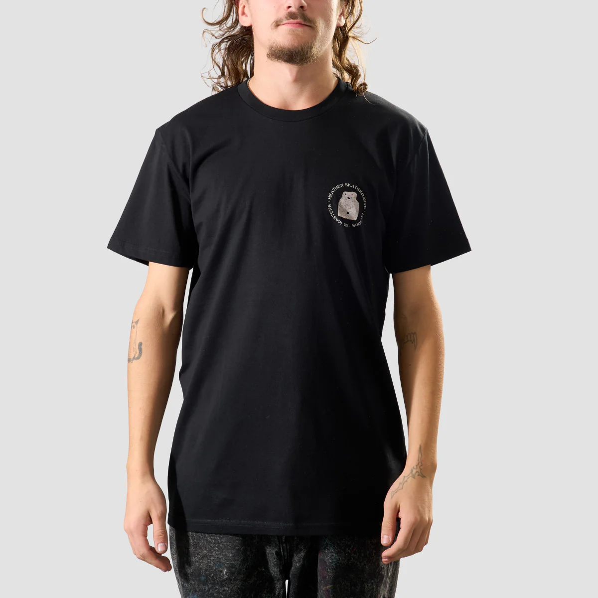 Heathen Buddo T-Shirt Black - Image 2