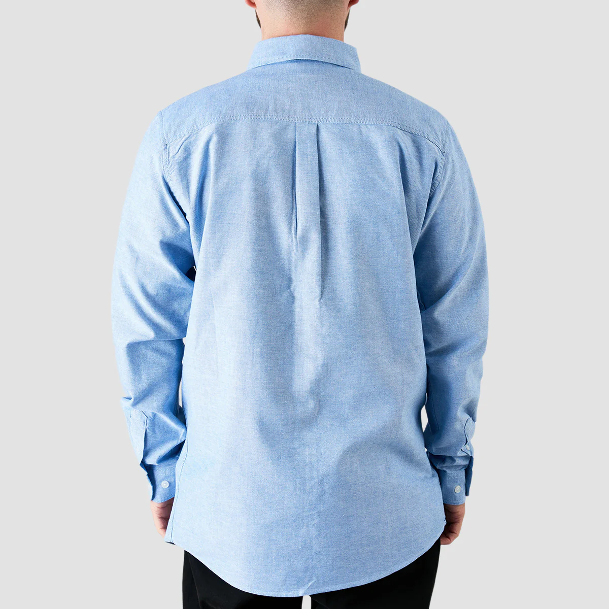 Heathen Canibal Ox-ford Longsleeve Shirt Shark Eye Blue - Image 4