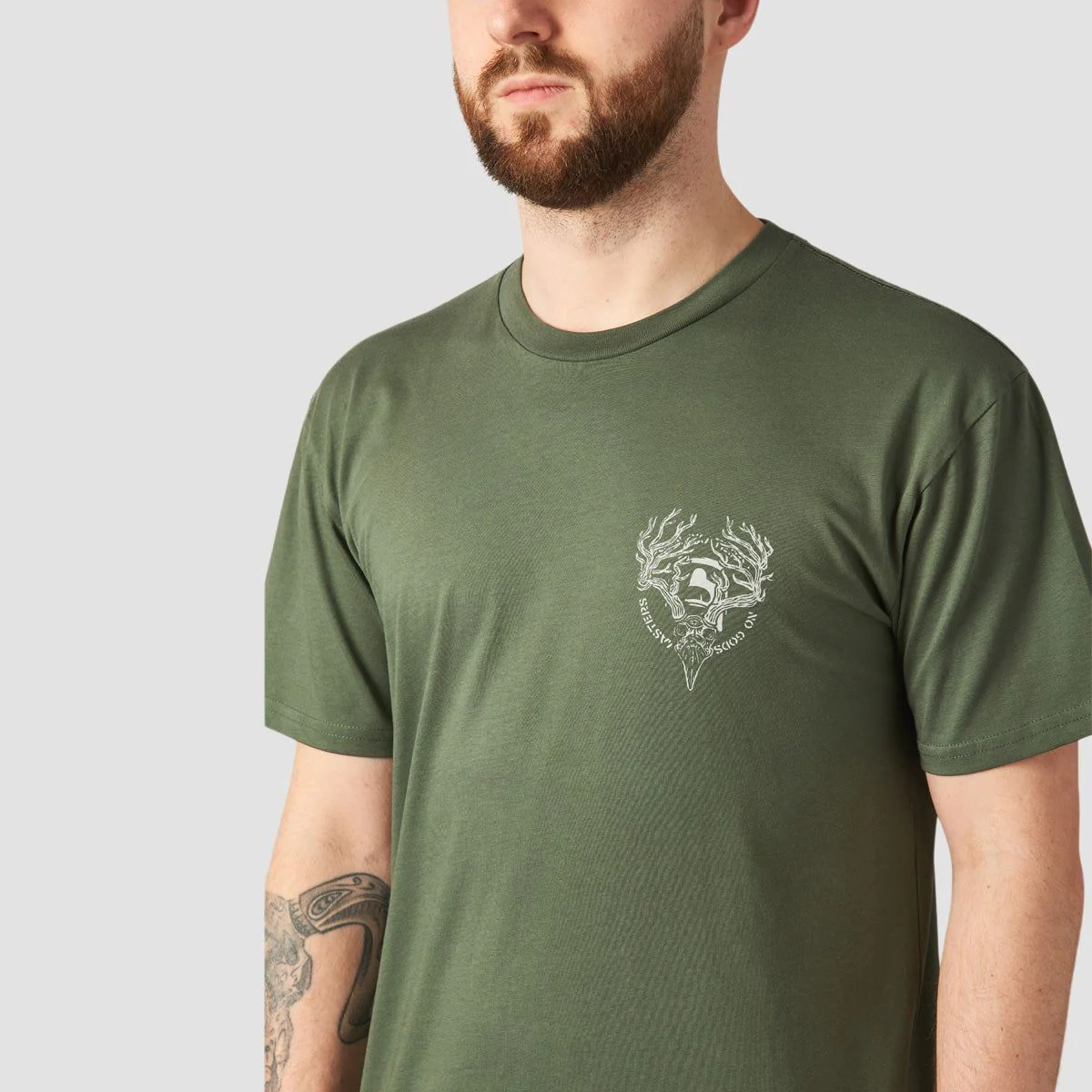Heathen Ceronnous Mono T-Shirt Cypress - Image 3