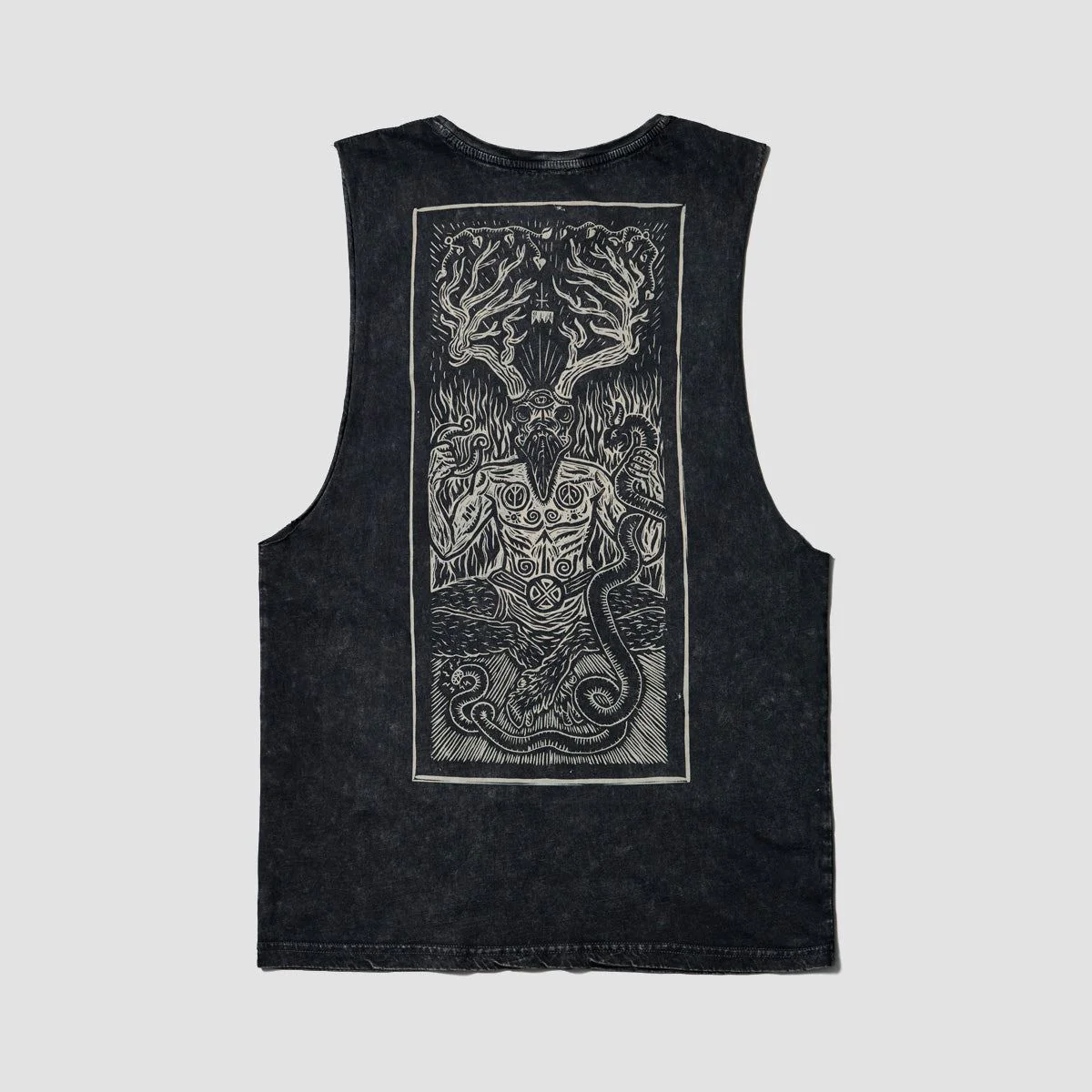 Heathen Ceronnous Mono Vest Black Stone