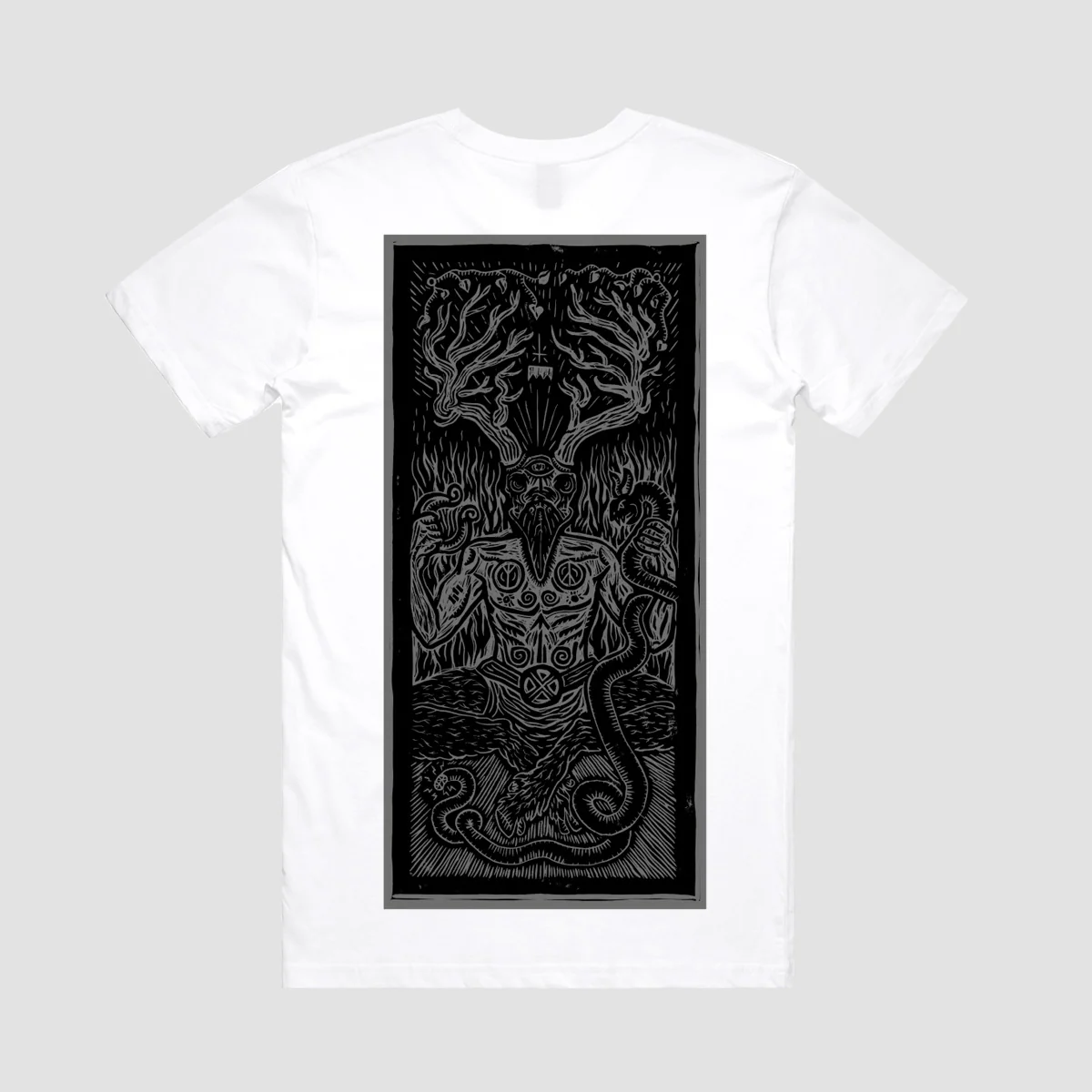 Heathen Ceronnous T-Shirt White - Image 5