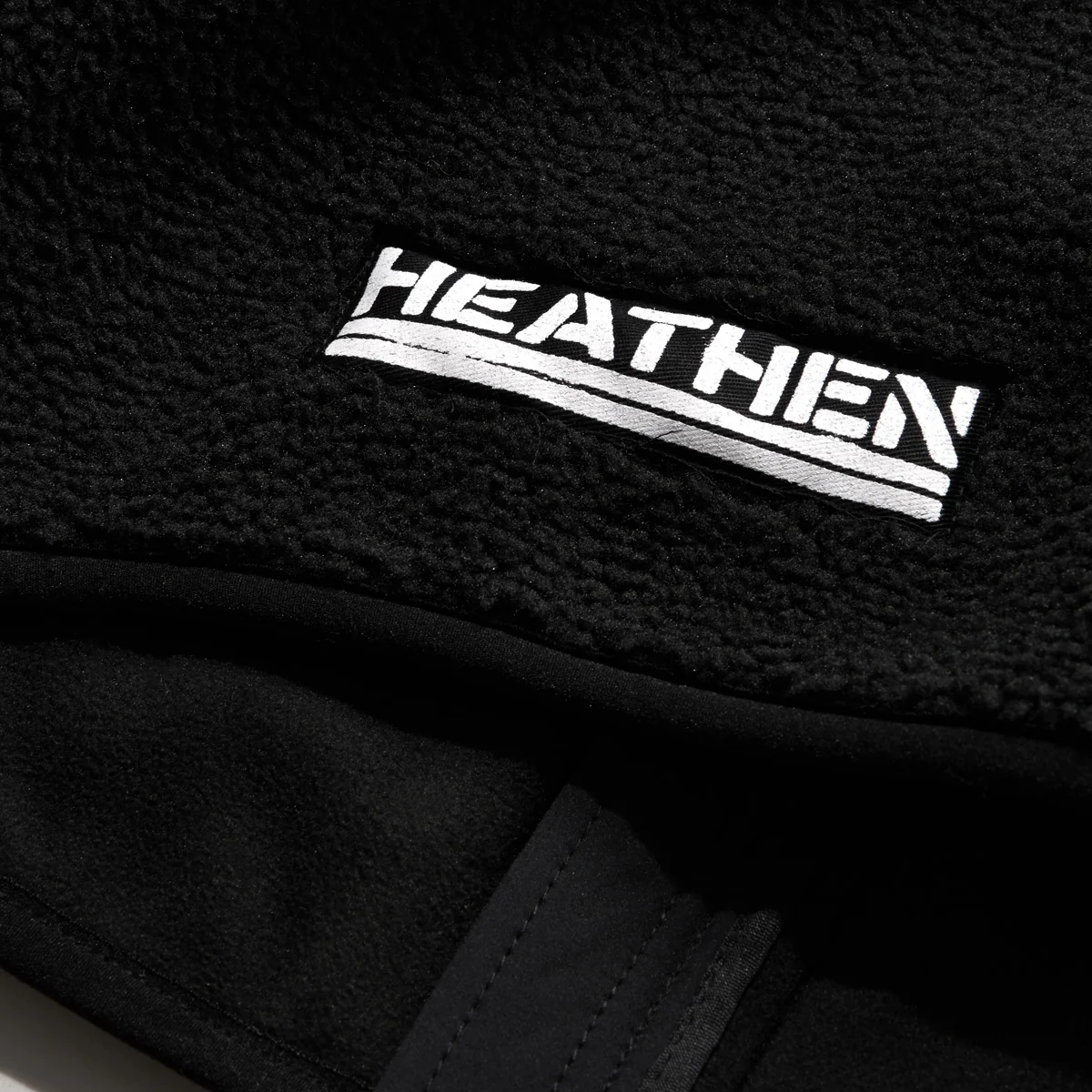 Heathen Coma Fleece Vest Jacket Black - Image 7