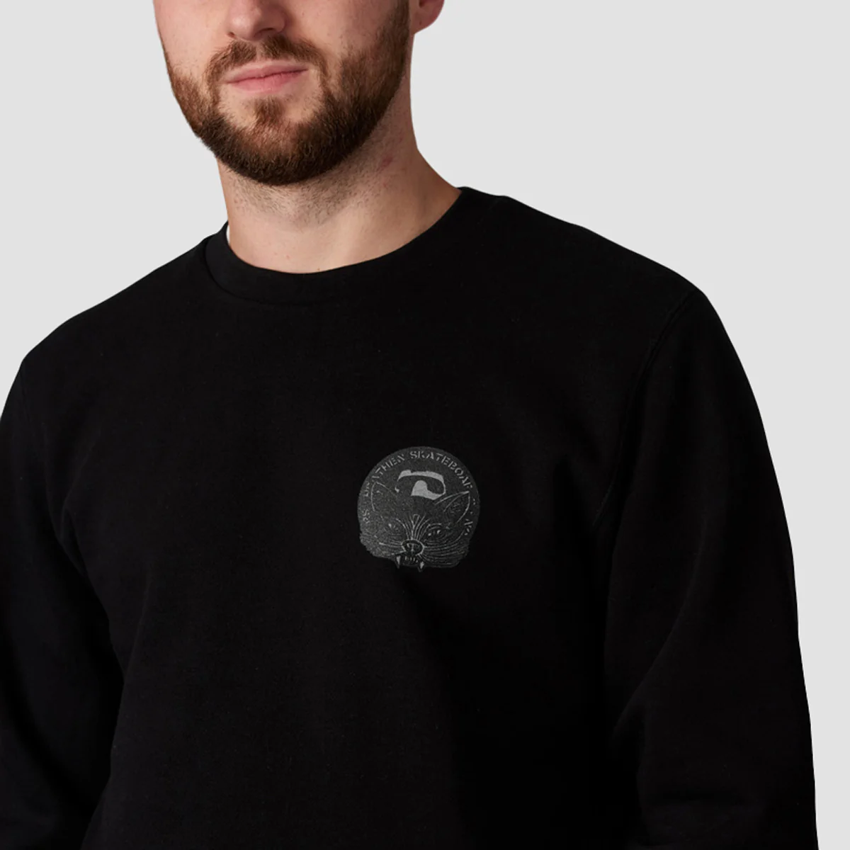 Heathen Crow Killer Crew Sweat Black - Image 4