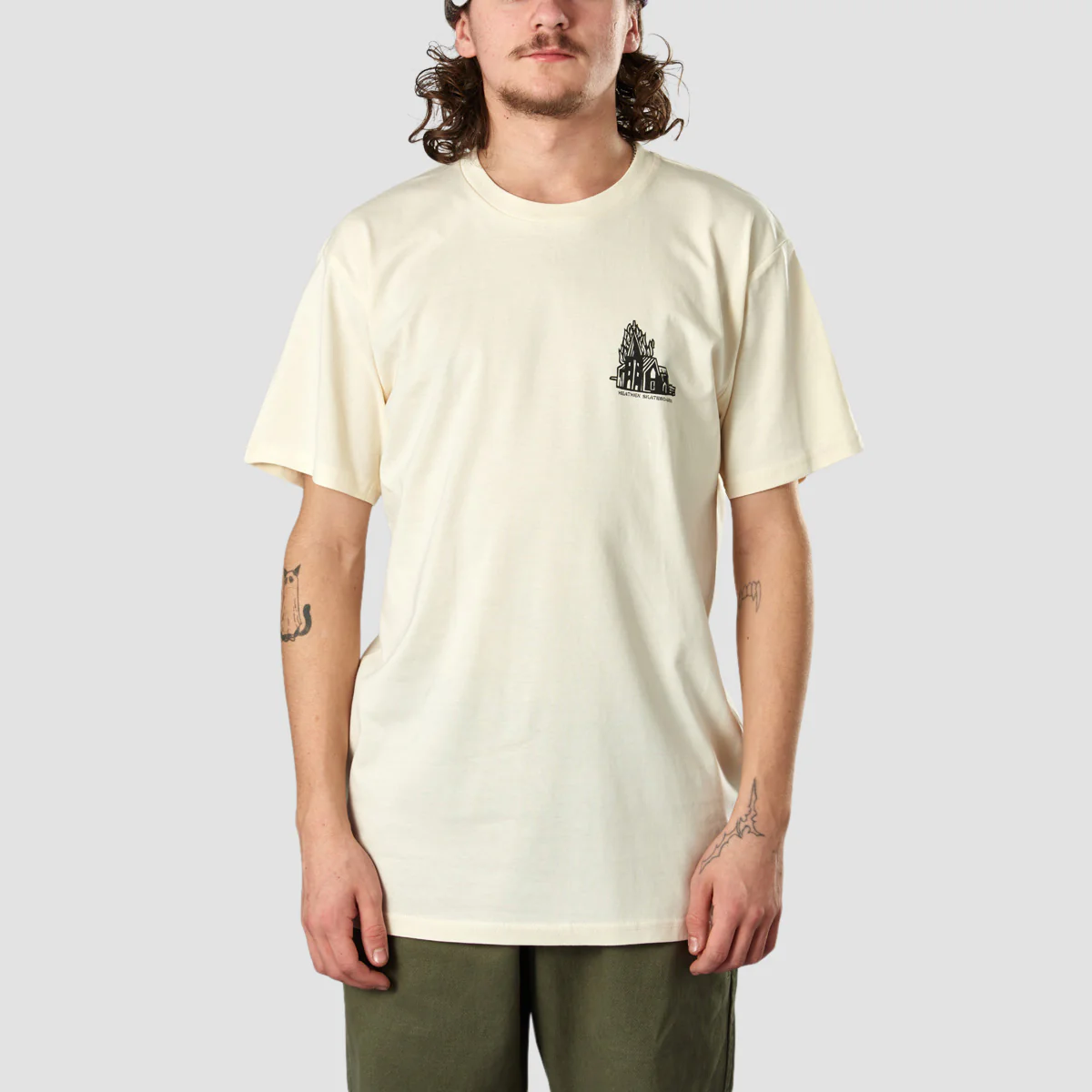 Heathen Lighthouse T-Shirt Ecru - Image 2