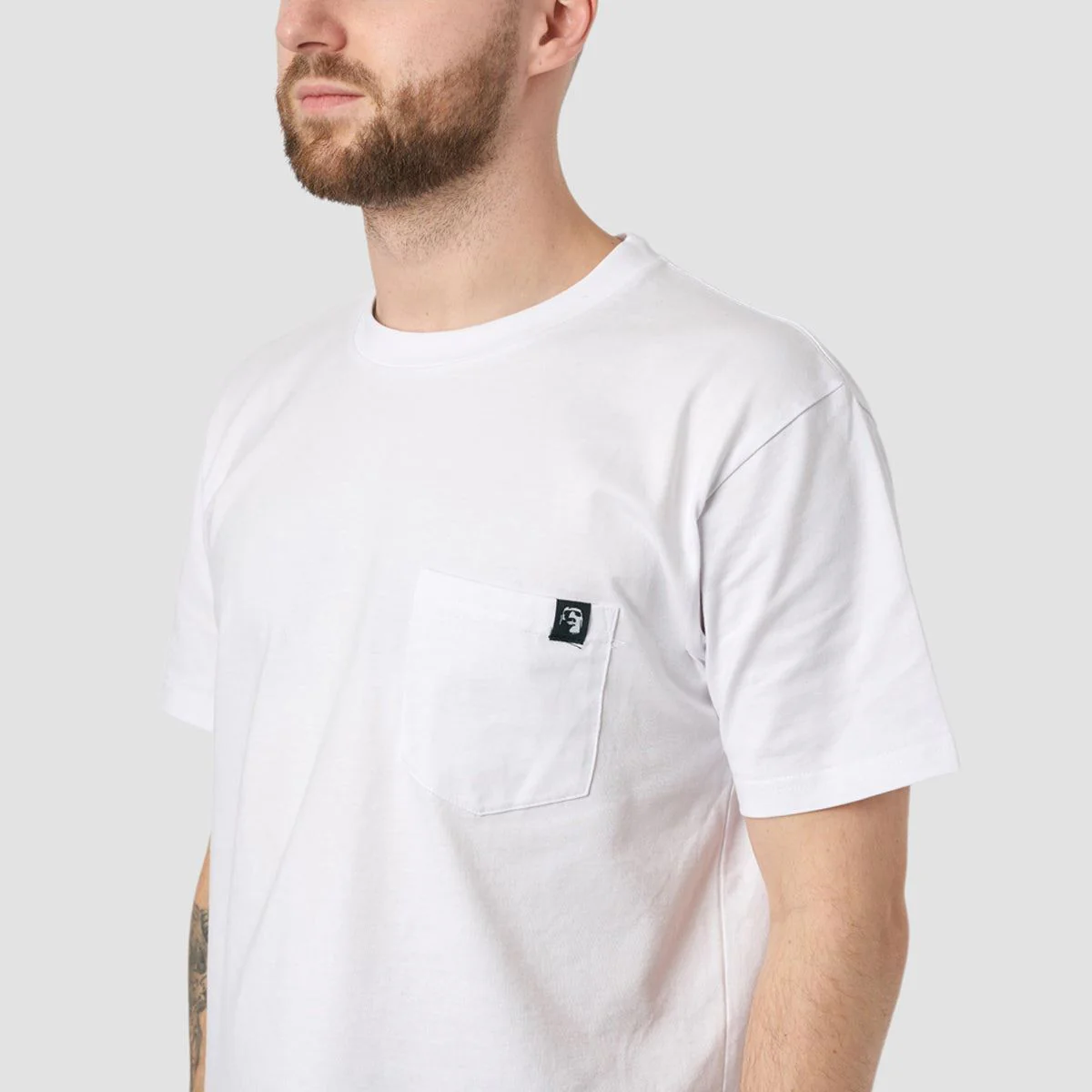 Heathen Microlith Pocket T-Shirt White - Image 2
