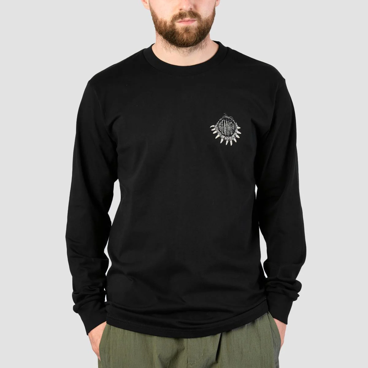 Heathen Moby vs Kraken Longsleeve T-Shirt Black - Image 2