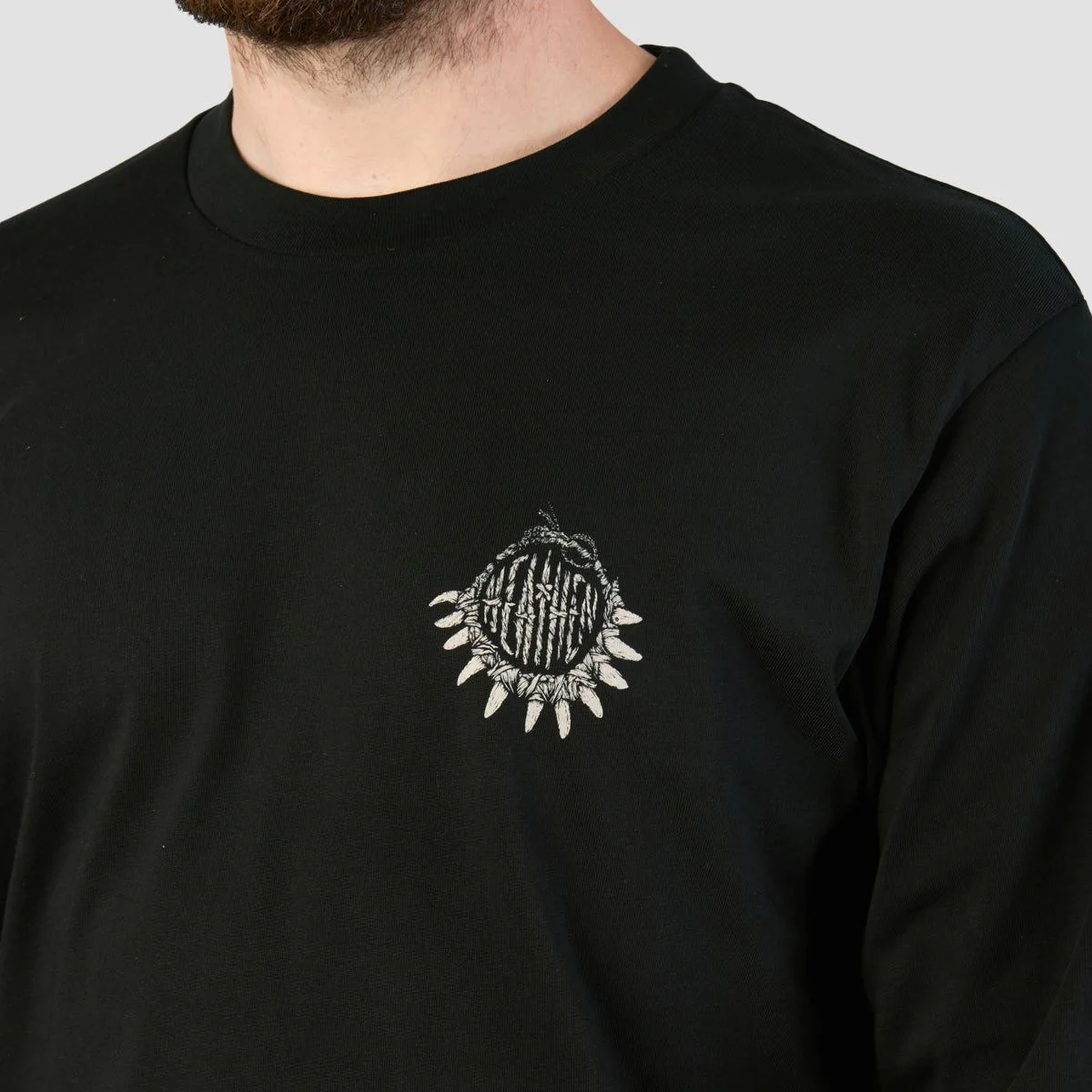 Heathen Moby vs Kraken Longsleeve T-Shirt Black - Image 3