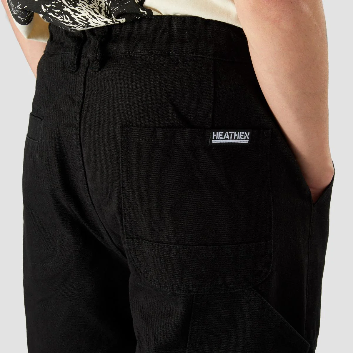 Heathen Shackles Heavy Canvas Work Pants Black - Image 7