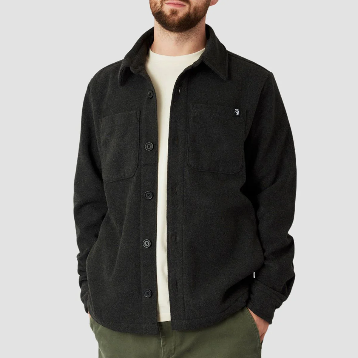Heathen Sonacy Shirt Jacket Dark Sky Grey - Image 7