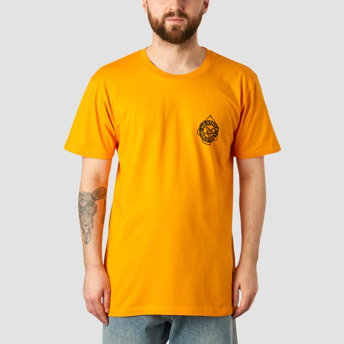 Heathen Stormy Seas T-Shirt Gold - Image 2