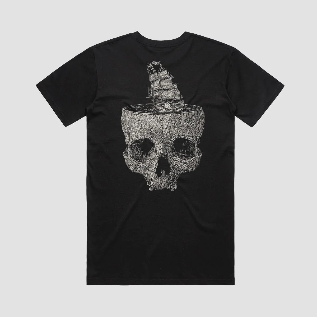 Heathen Stormy Seas T-Shirt Black - Image 4