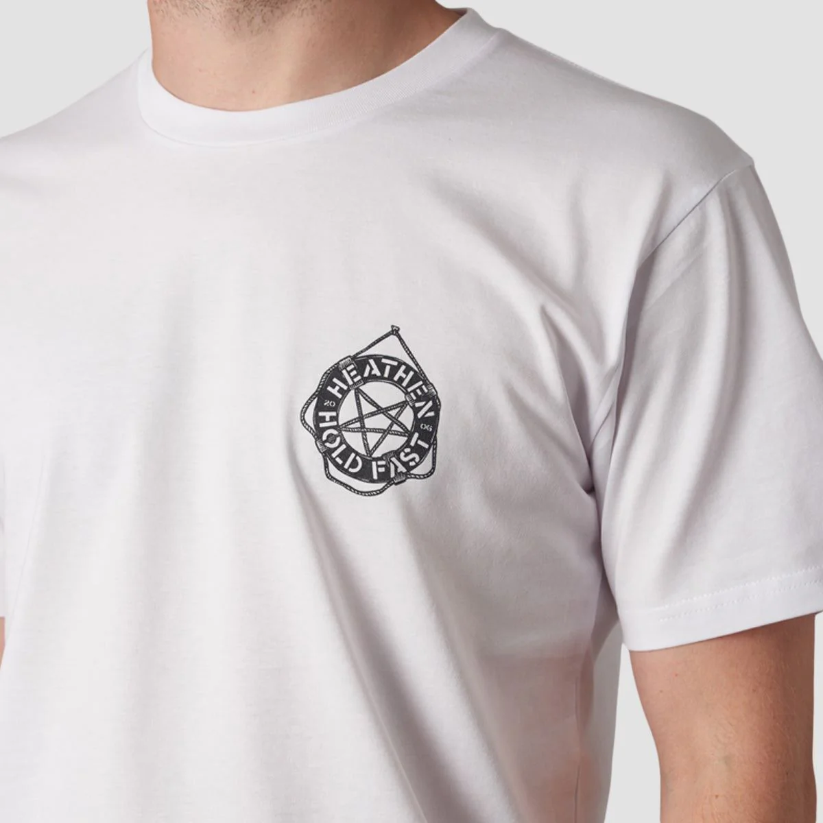 Heathen Stormy Seas T-Shirt White - Image 3