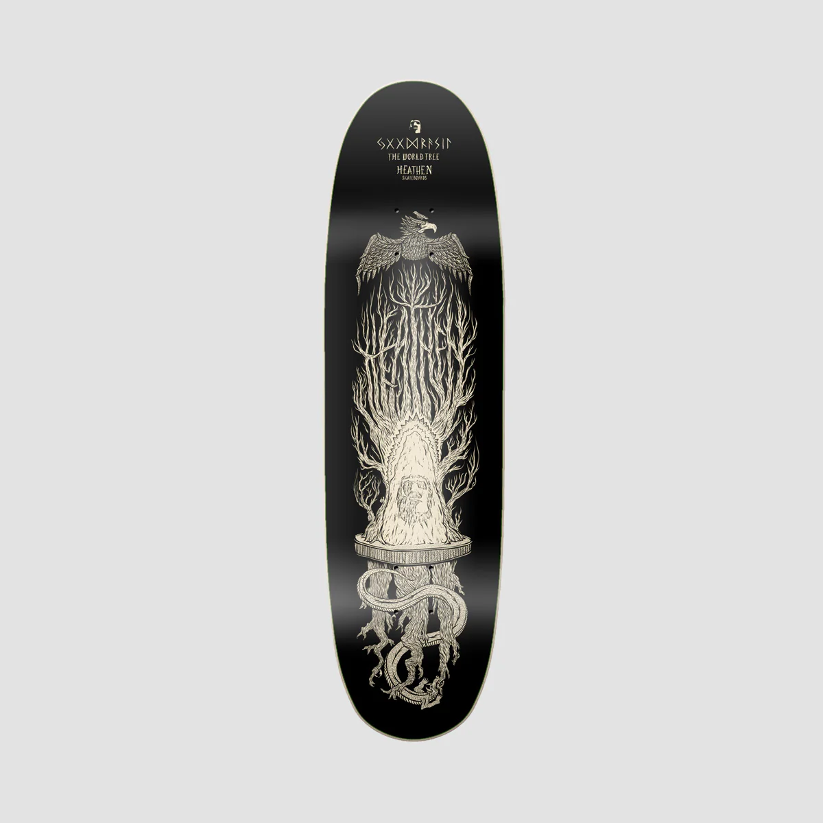 Heathen The World Tree On The Eggo Skateboard Deck - 8.75"