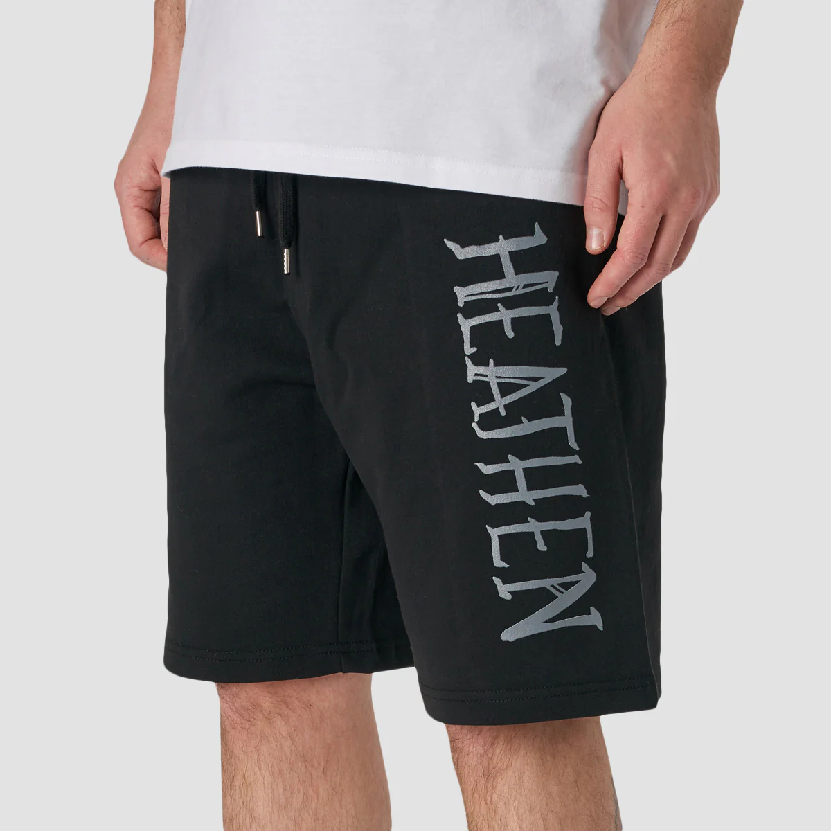 Heathen Void Sweat Shorts Black - Image 2