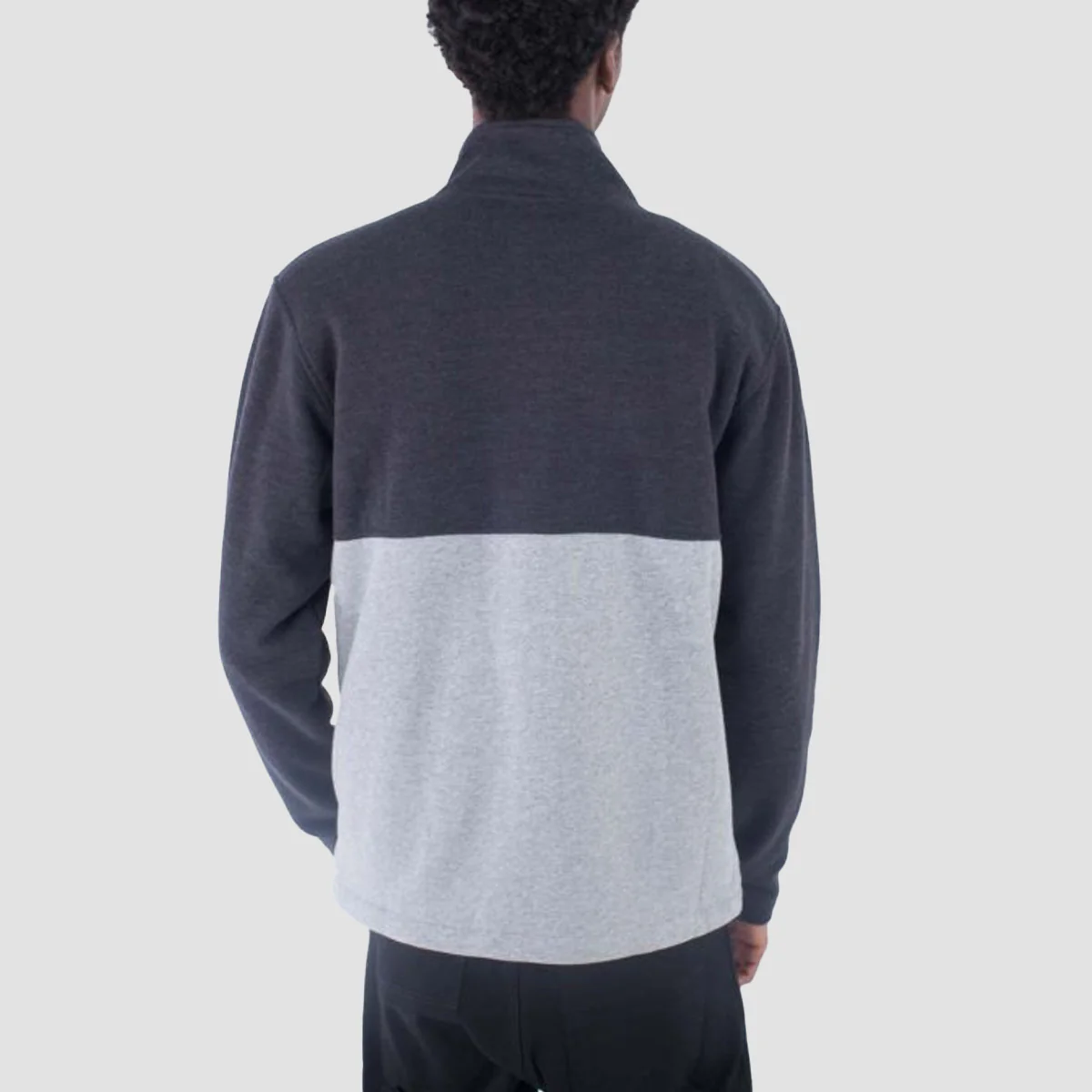 Hurley Alps Block Zip Sweatshirt Heather Black - Image 3