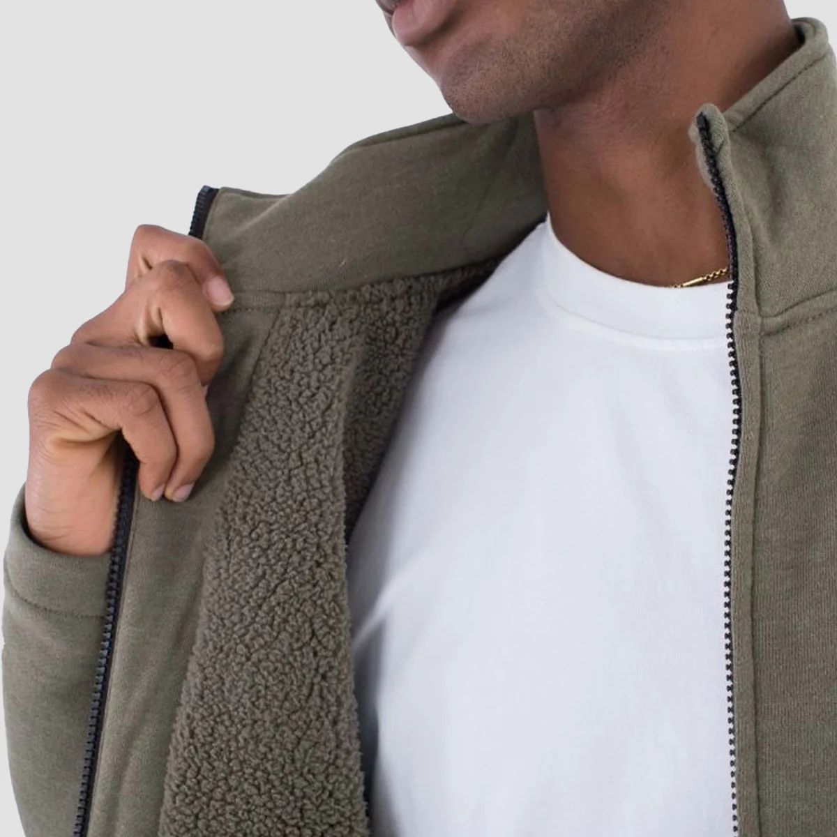 Hurley Alps Block Zip Sweatshirt Heather Kalamata - Image 2