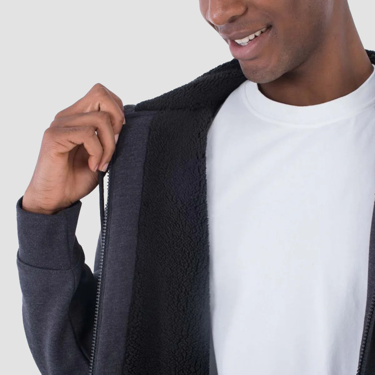 Hurley Alps Zip Hoodie Heather Black - Image 2