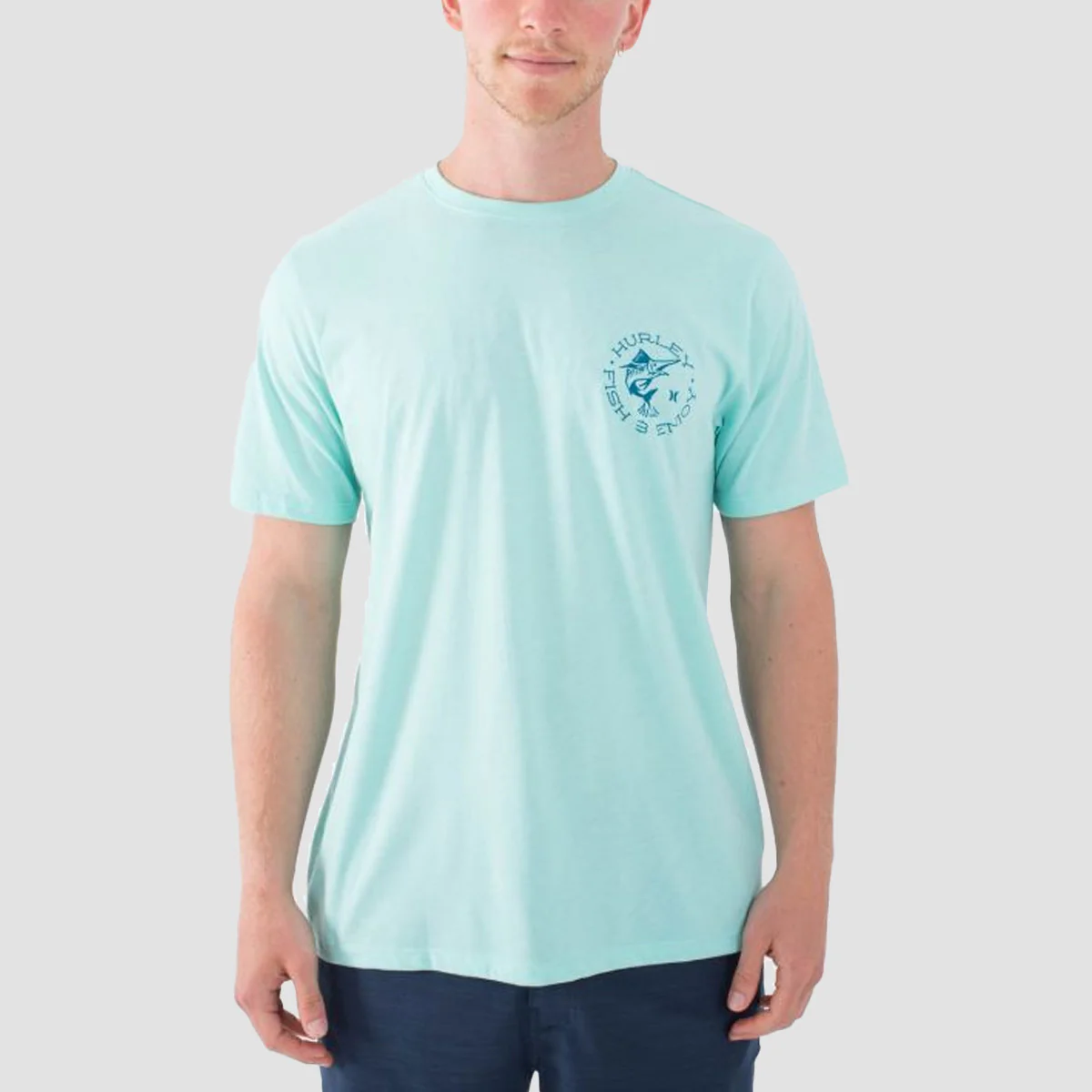 Hurley Bait T-Shirt Tropical Mist Heather - Image 2