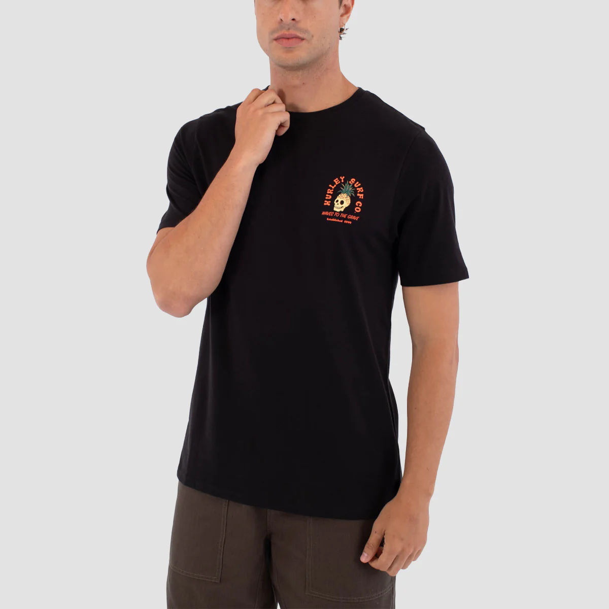 Hurley Berjim T-Shirt Black - Image 2