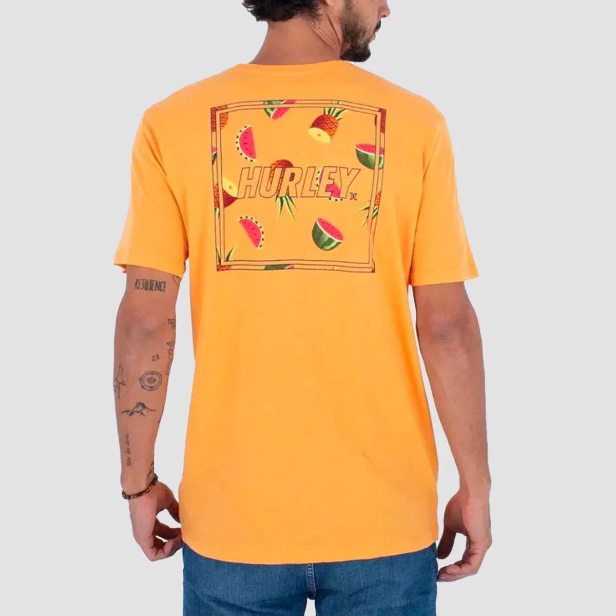 Hurley Everyday Four Corners T-Shirt Nectarine - Image 2
