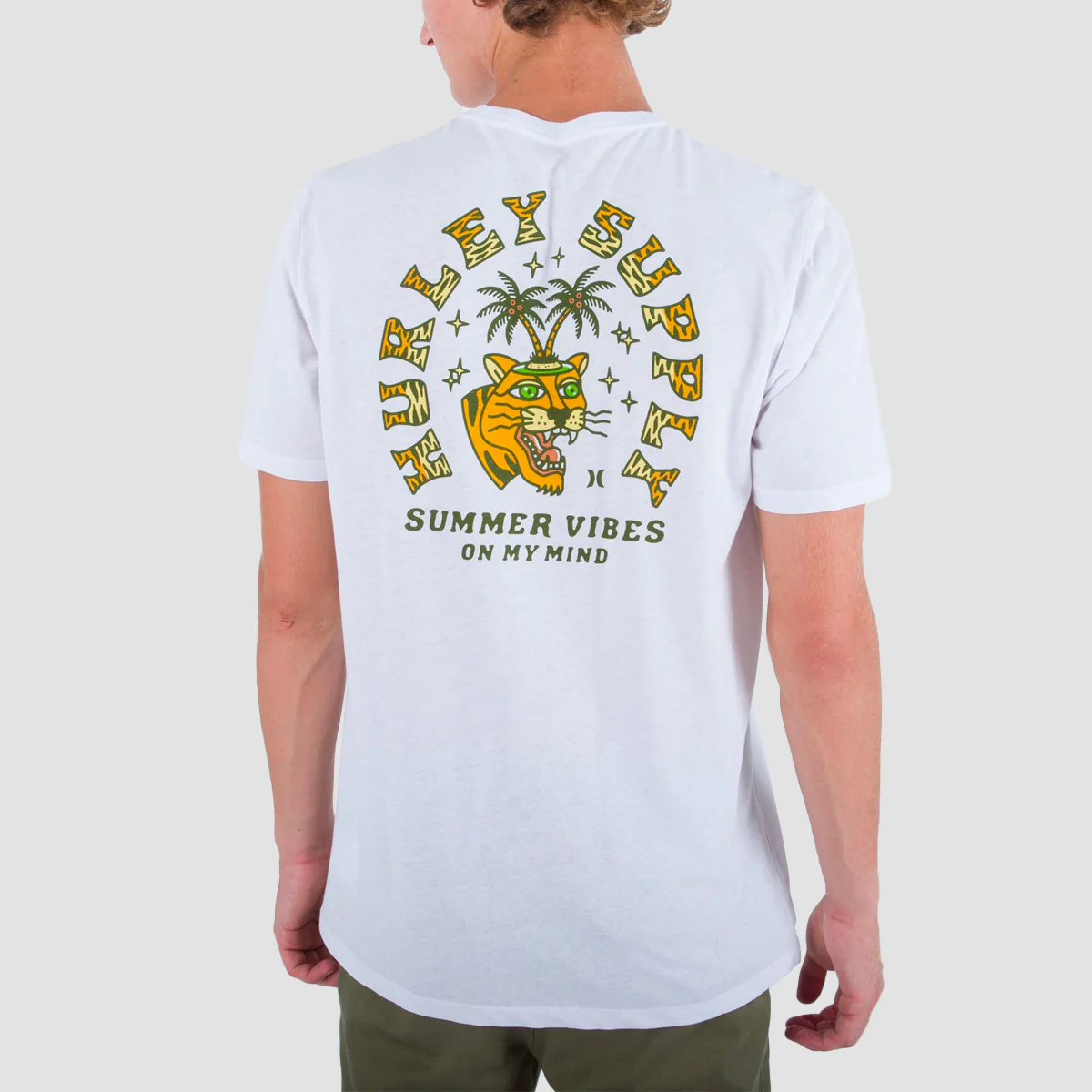 Hurley Everyday Summer Vibes T-Shirt White - Image 2