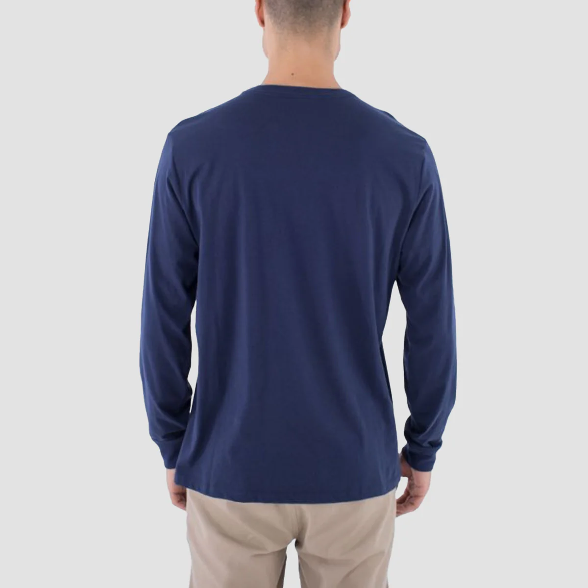 Hurley Everyday The Box Longsleeve T-Shirt Midnight Aqua - Image 3