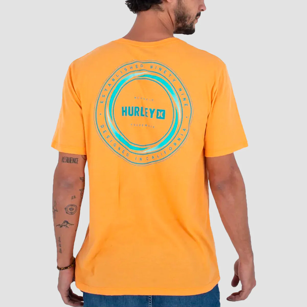Hurley Everyday Whirlpool T-Shirt Nectarine - Image 2