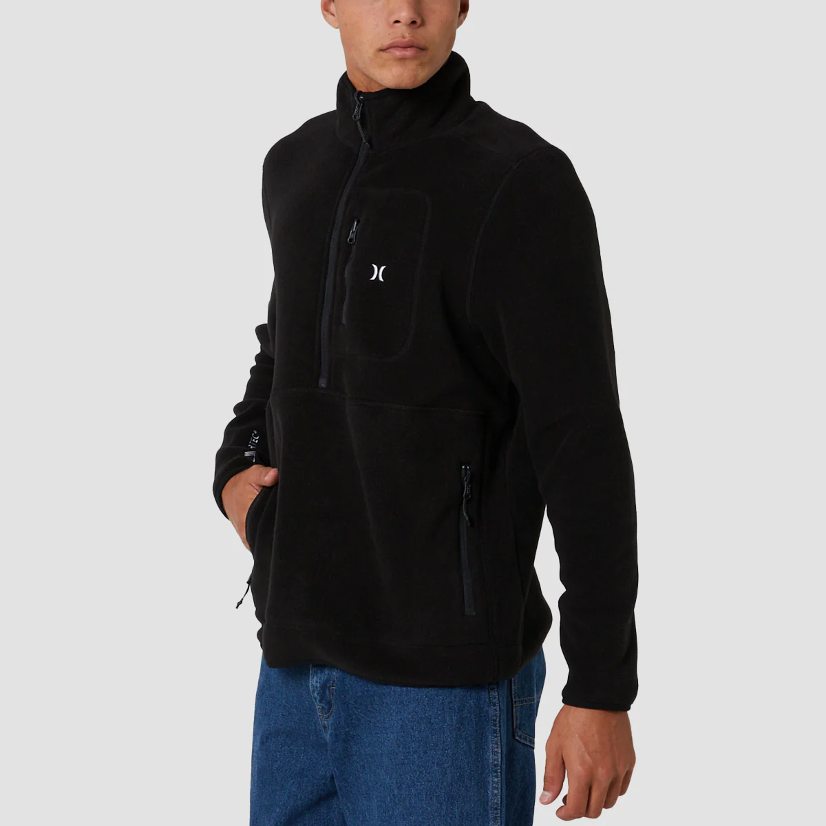Hurley Explore Polartec 200 Sweatshirt Black - Image 2