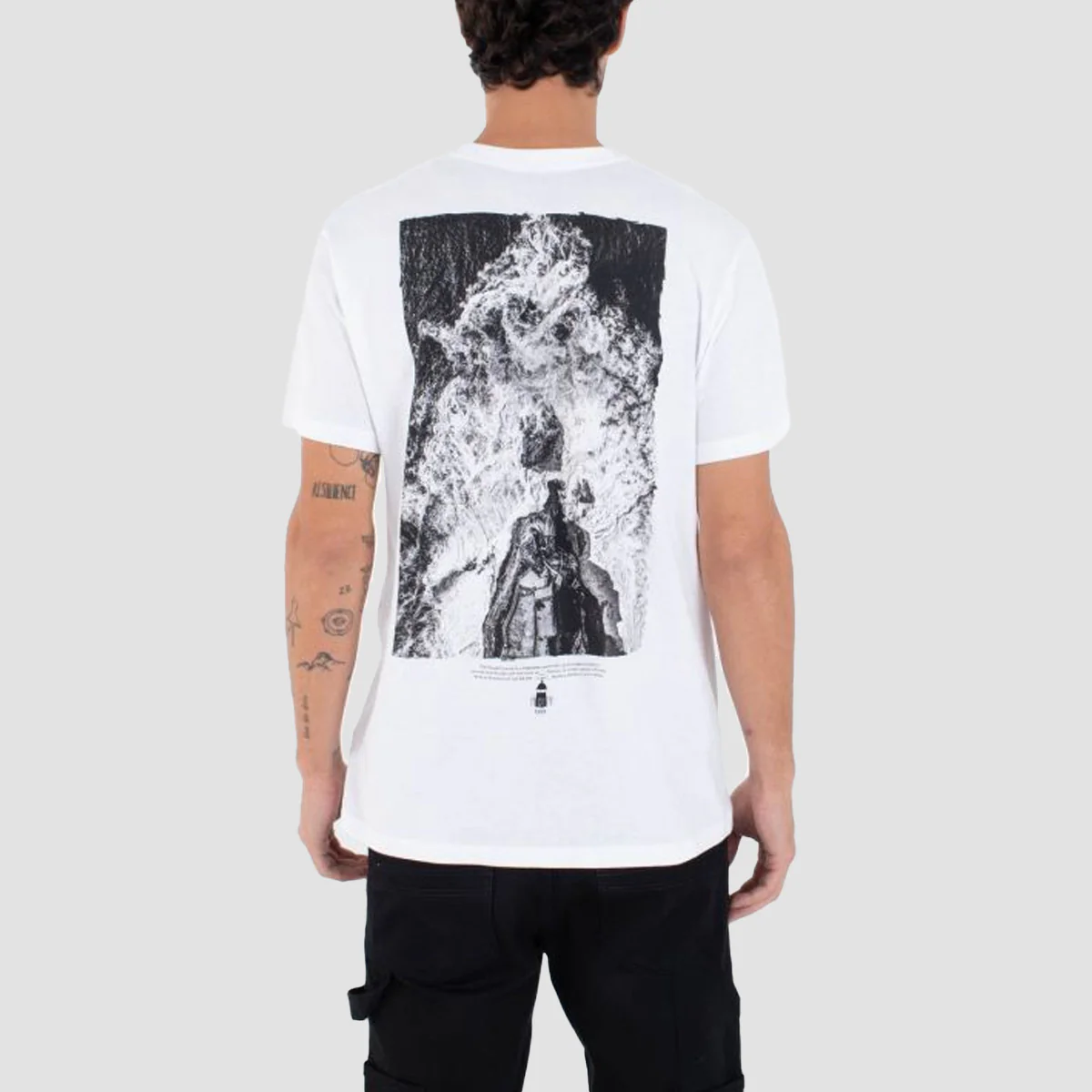 Hurley Nazare Lithse T-Shirt White - Image 2