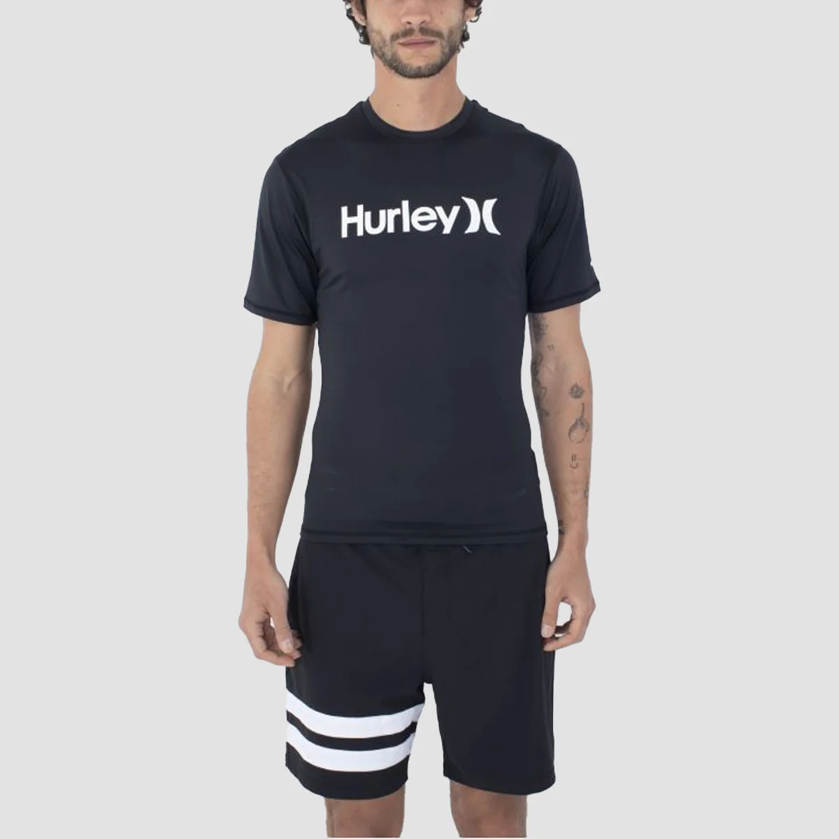 Hurley OAO Quickdry Rashguard UPF 50+ T-Shirt Black