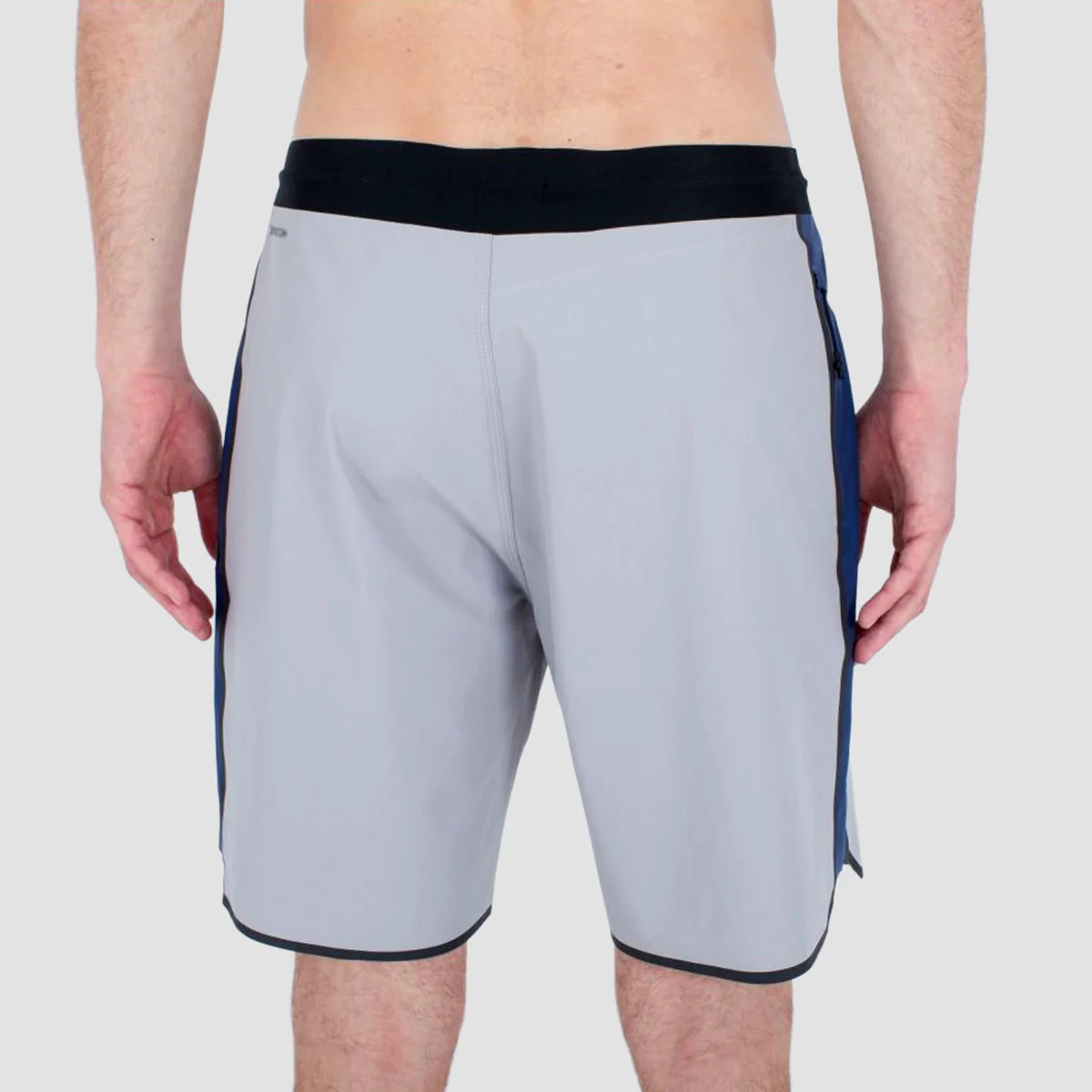 Hurley Phantom+ Sidewinder Fuse 18" Boardshorts Light Stone Grey - Image 2