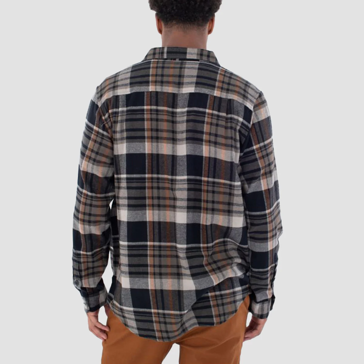 Hurley Portland Organic Flannel Longsleeve Shirt Cargo - Image 2