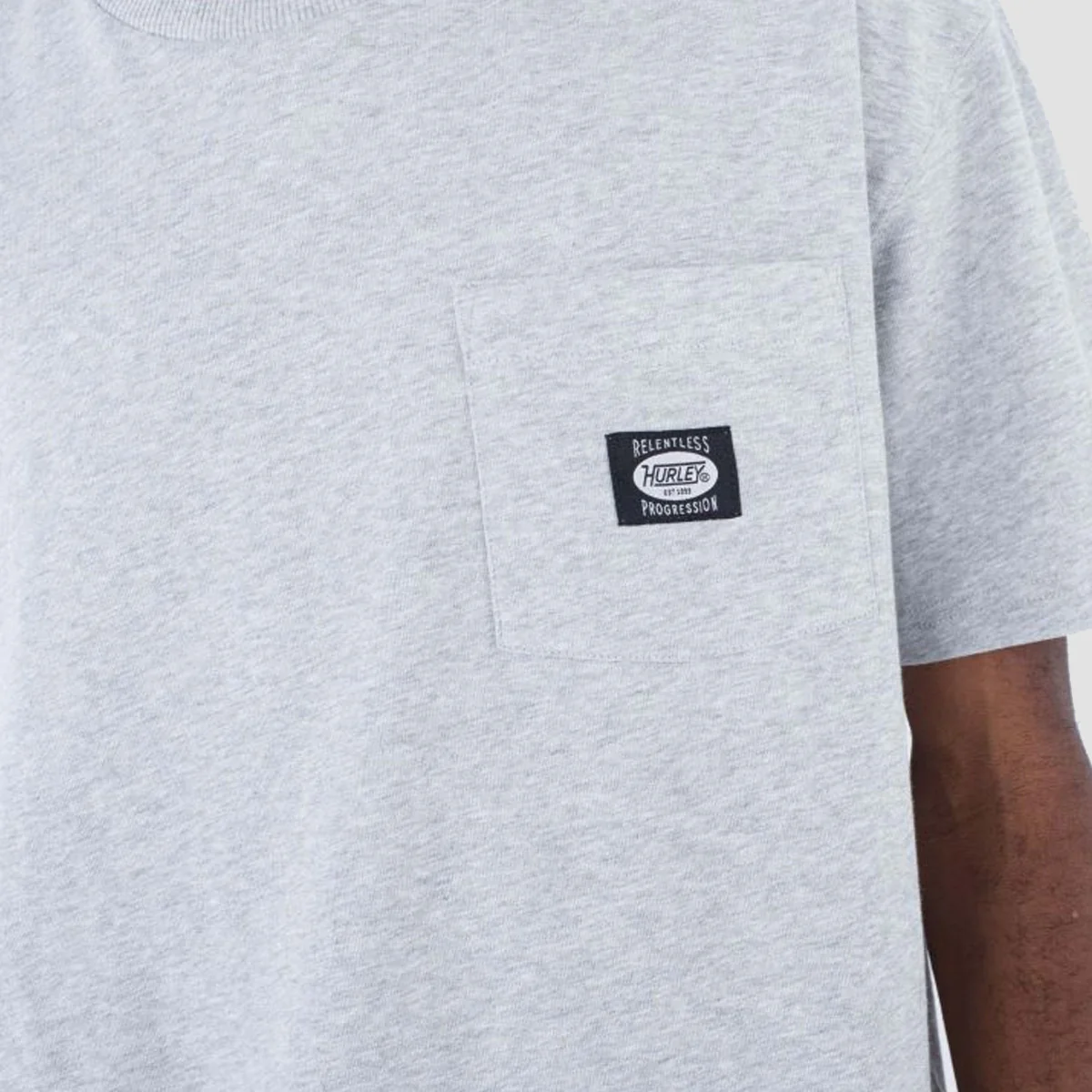Hurley Supply Heavyweight T-Shirt Heather Grey - Image 2